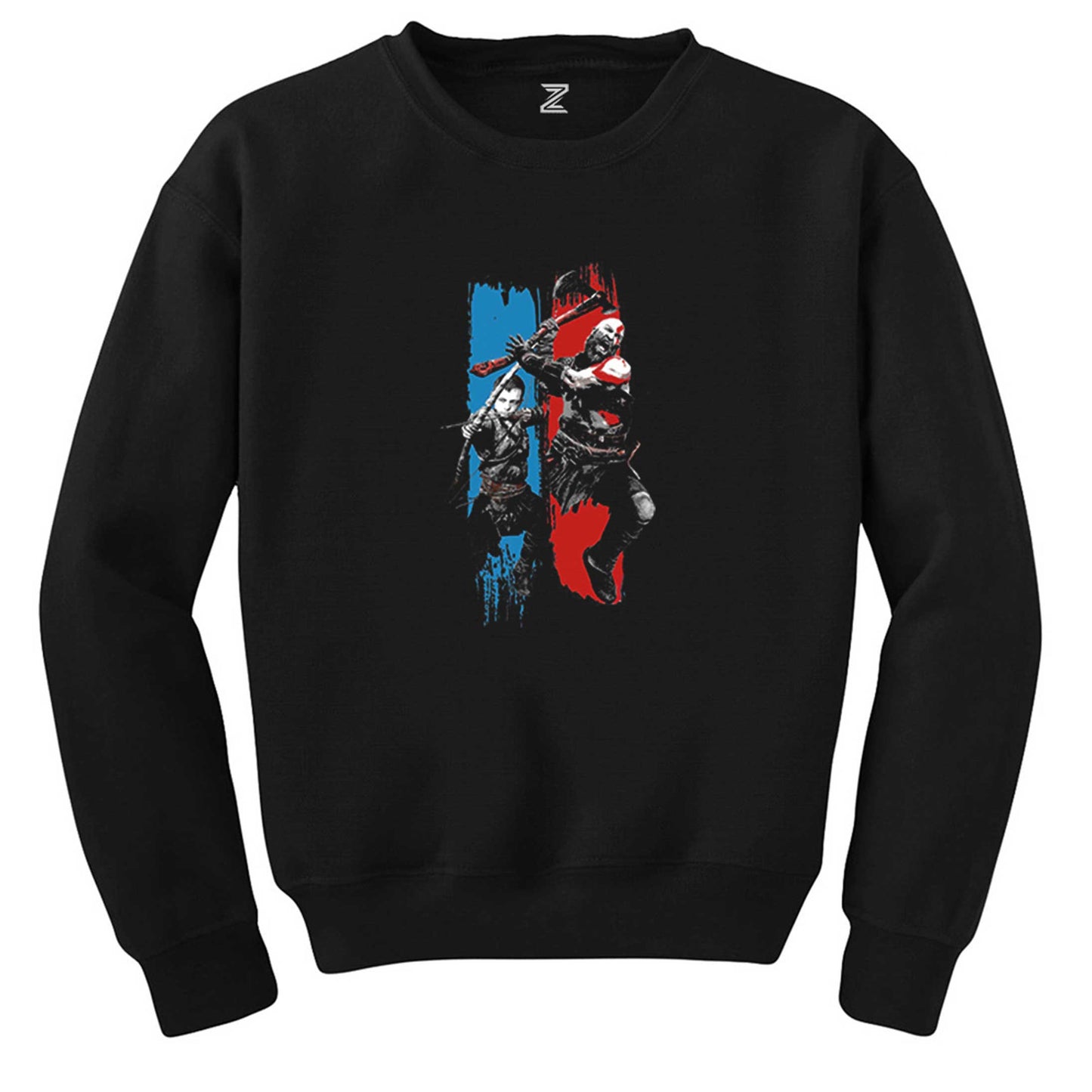 God Of War Atreus Kratos Family Siyah Sweatshirt