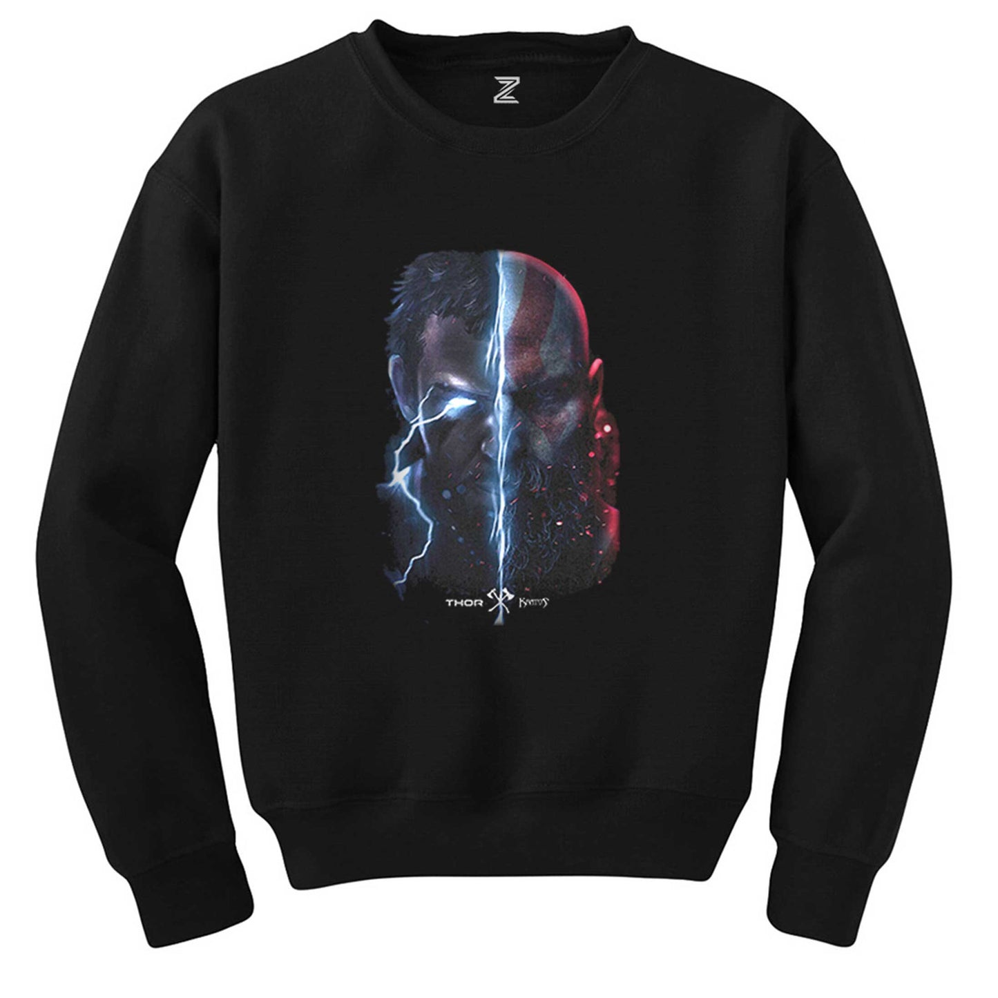 God Of War Ragnarok Thor Siyah Sweatshirt