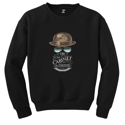 Cabinet Of Curiosities Logo Siyah Sweatshirt