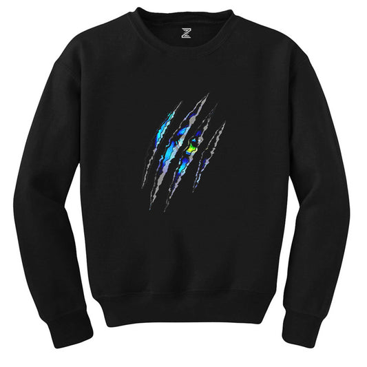 Avatar The Way Of Water Neytiri looking Siyah Sweatshirt