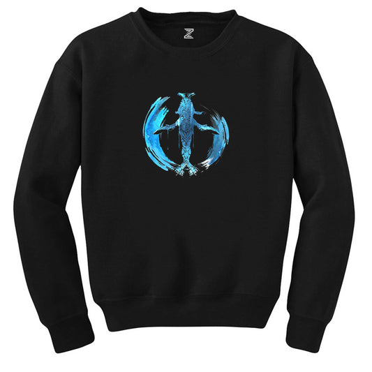 Avatar The Way of Water Tulkun Tribal Siyah Sweatshirt