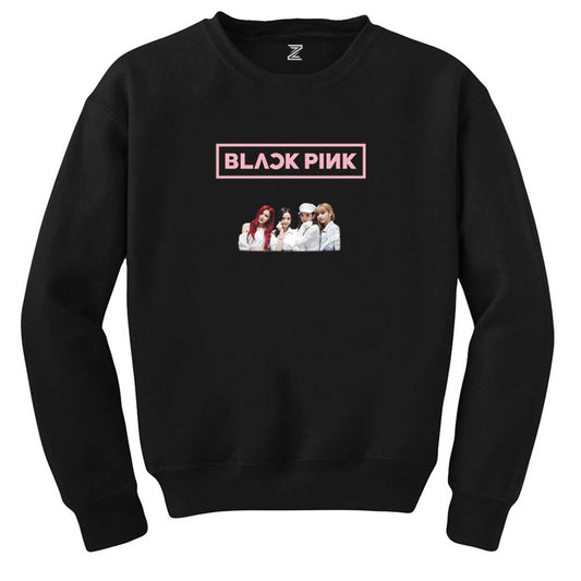 Blackpink Face Siyah Sweatshirt