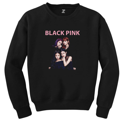 Blackpink Siluet Siyah Sweatshirt