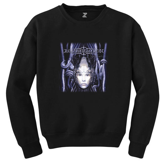 Agathodaimon Serpent's Embrace Siyah Sweatshirt