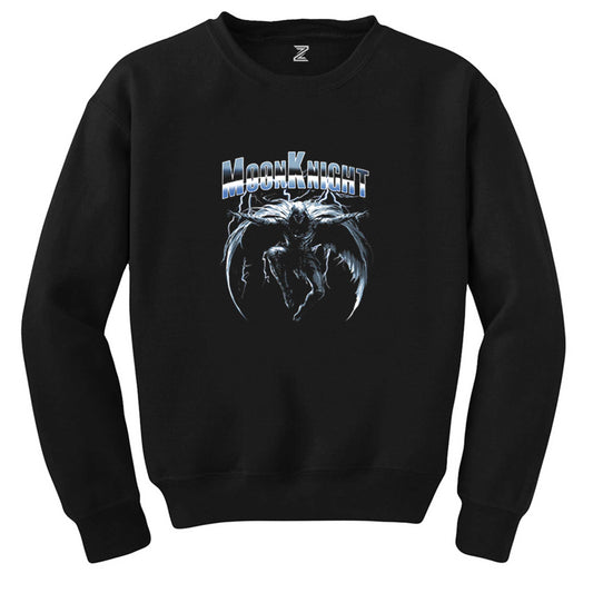 Moon Knight Lightning And Rain Siyah Sweatshirt