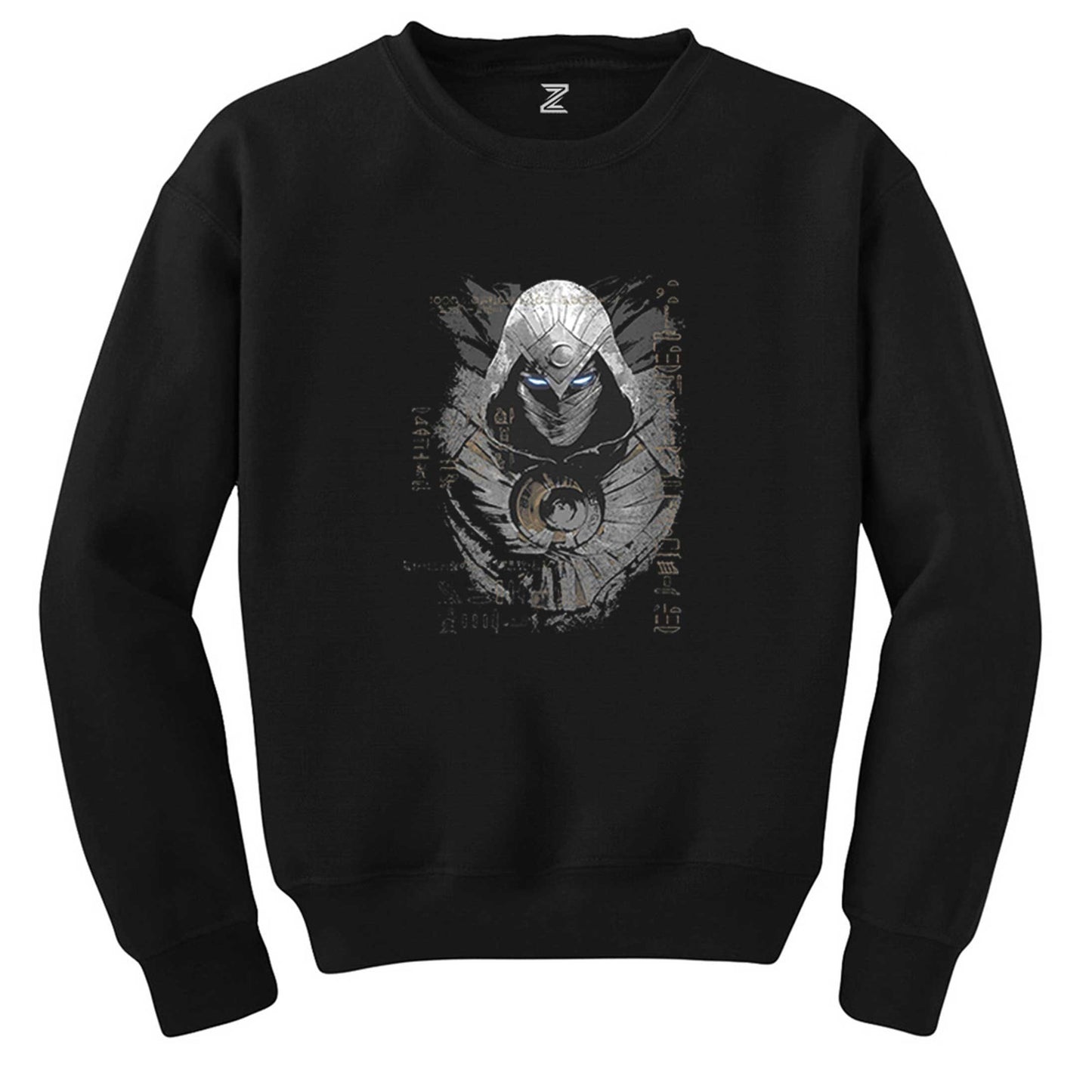 Moon Knight Warrios Face Siyah Sweatshirt