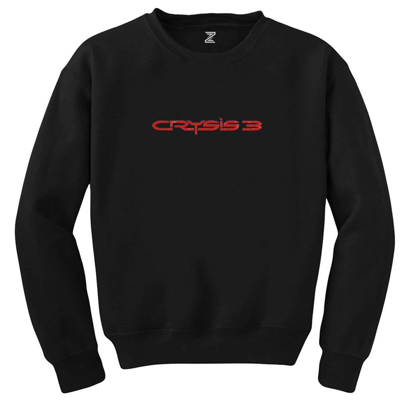 Crysis Three Red Text Siyah Sweatshirt