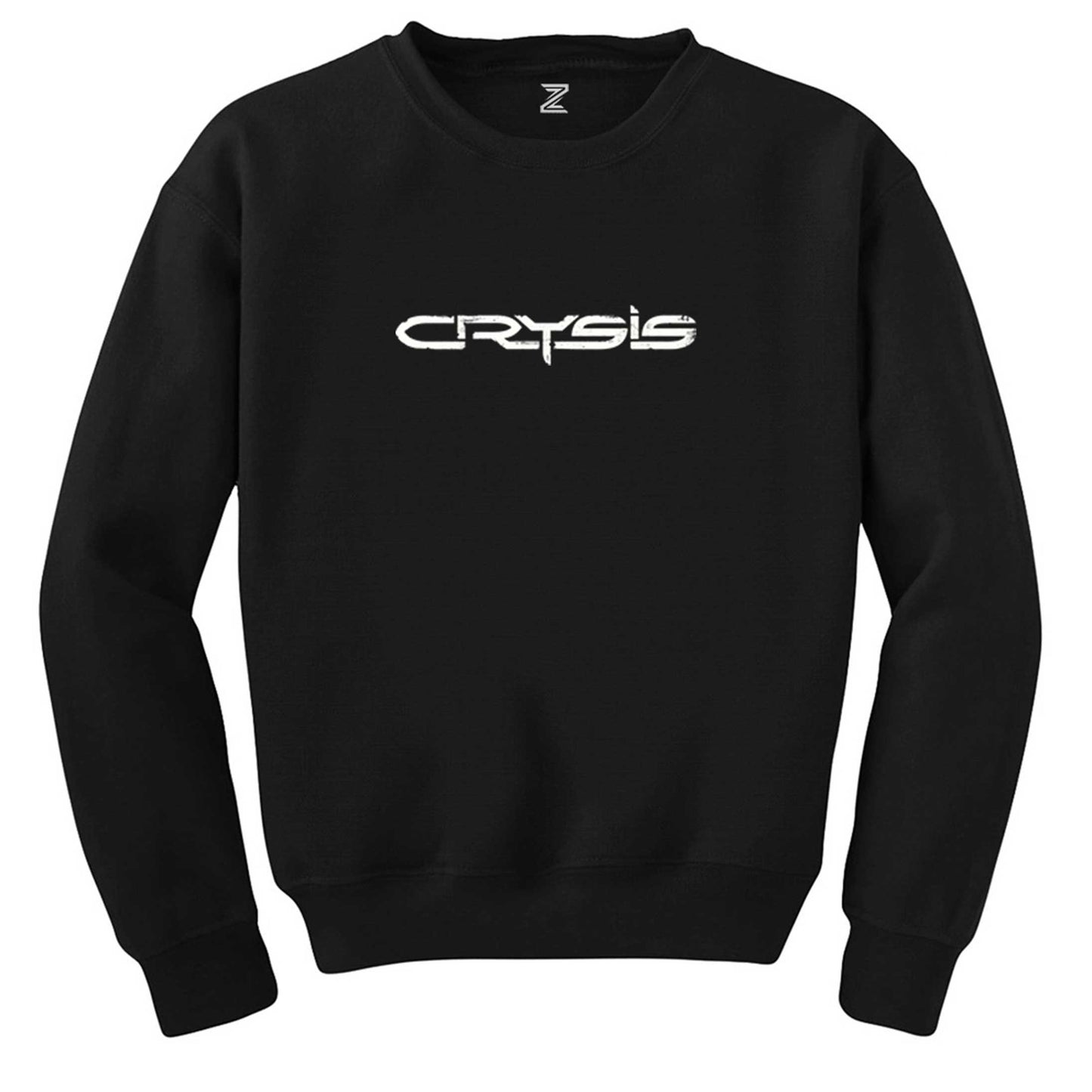 Crysis Black Text Siyah Sweatshirt