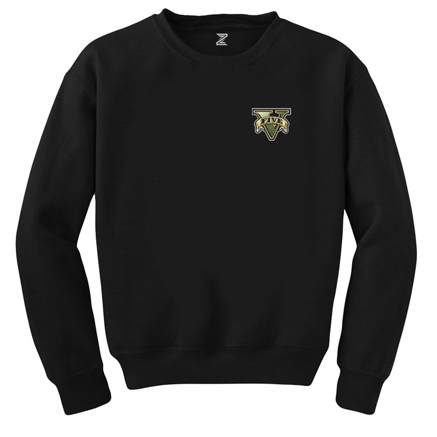 GTA Five Green Logo Siyah Sweatshirt