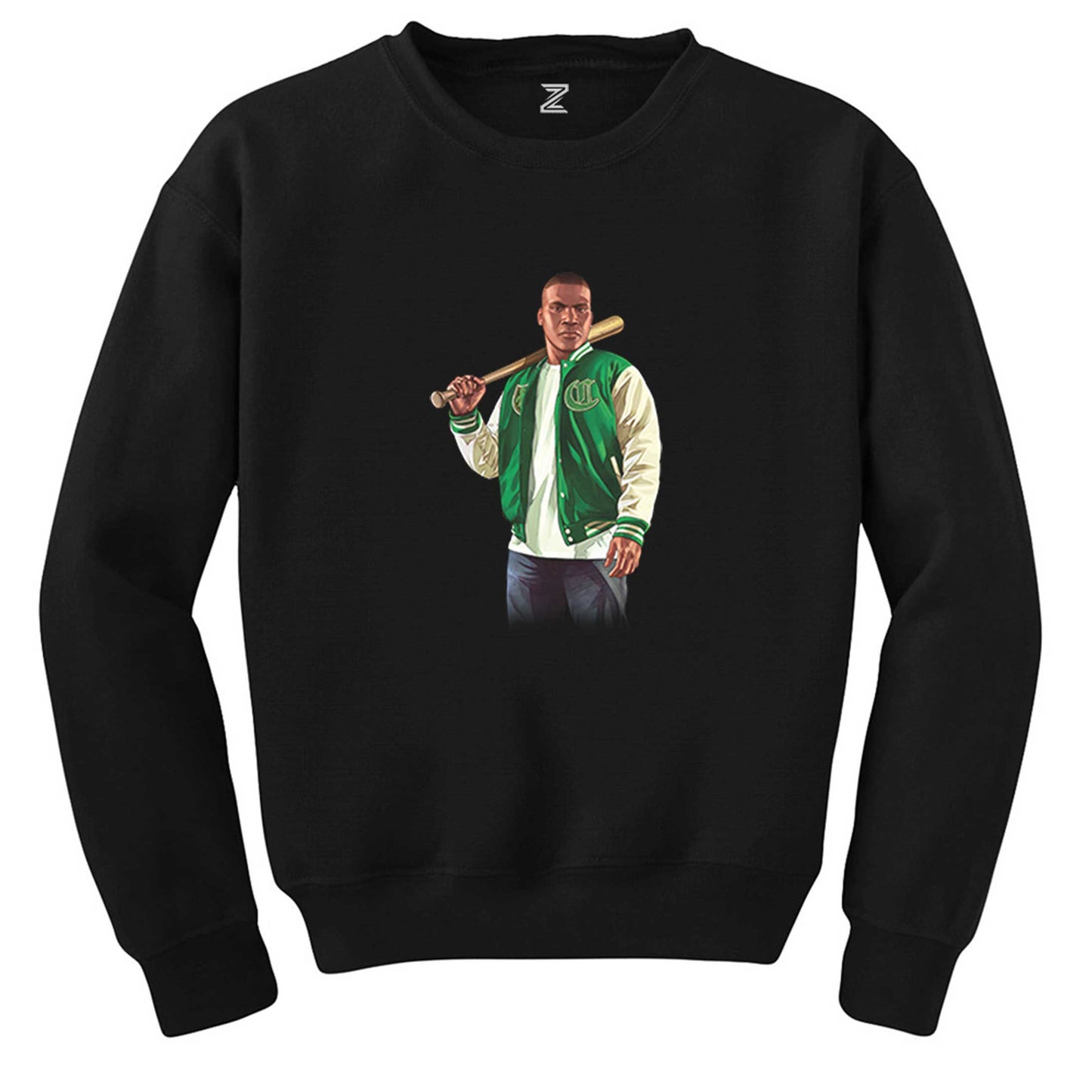 GTA College Robber Man Siyah Sweatshirt