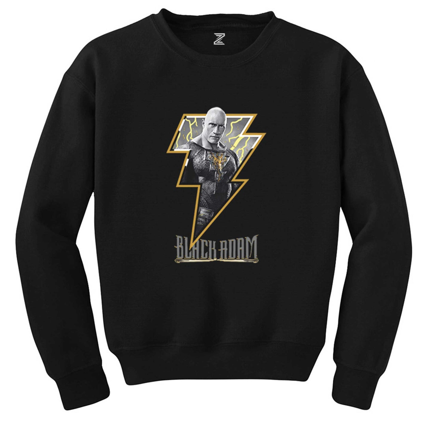 Black Adam Logo Siyah Sweatshirt