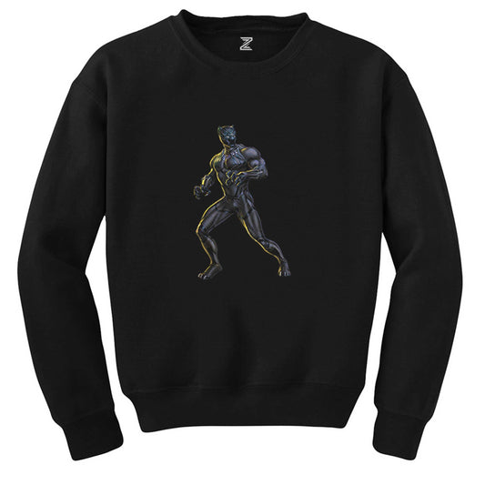 Black Panter Gold Siyah Sweatshirt