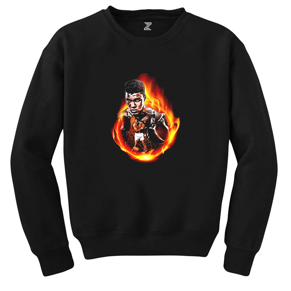 Muhammed Ali Dragon Siyah Sweatshirt