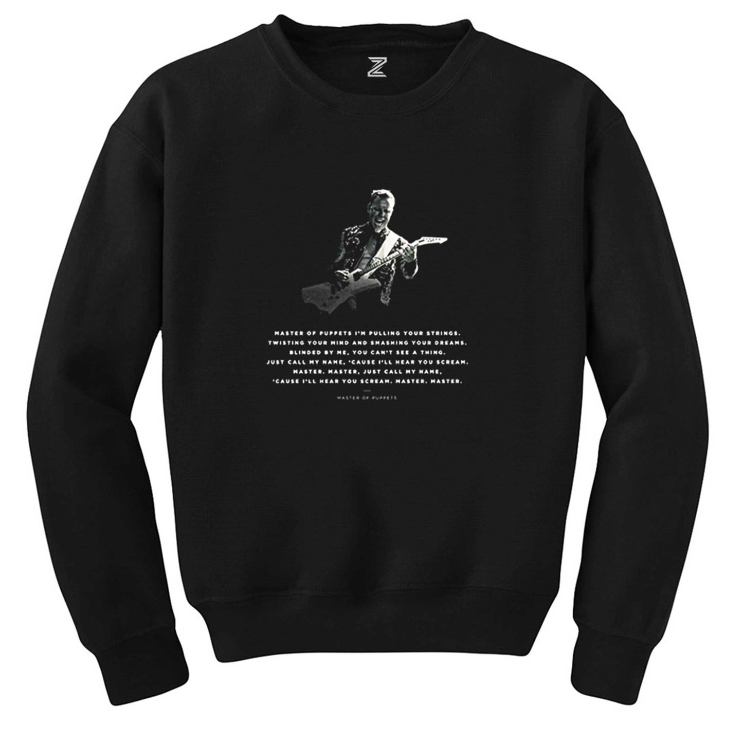 Metallica Master Of Puppets James Siyah Sweatshirt