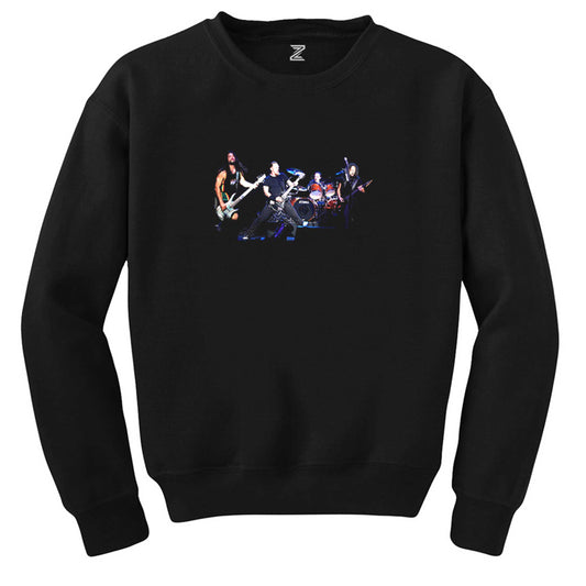 Metallica Konser Siyah Sweatshirt