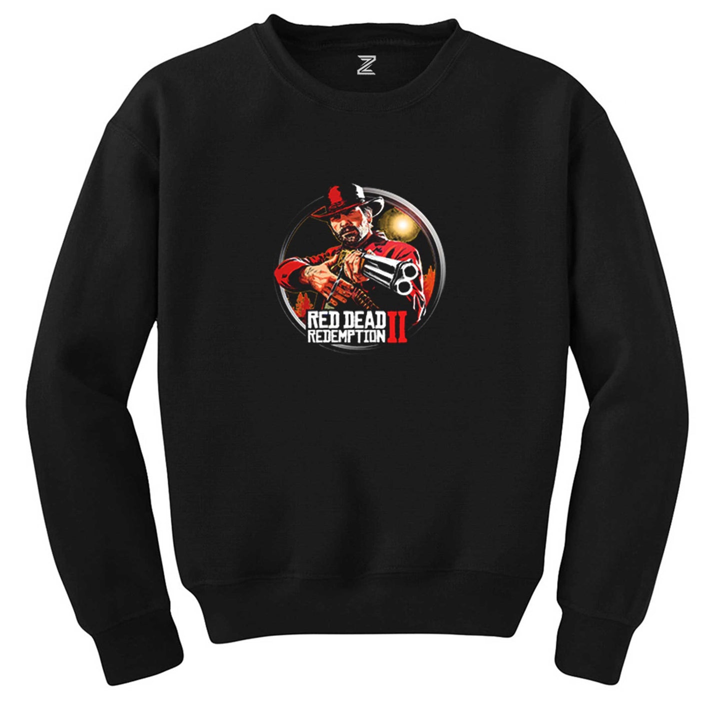 Red Dead Redemption 2 Classic Siyah Sweatshirt