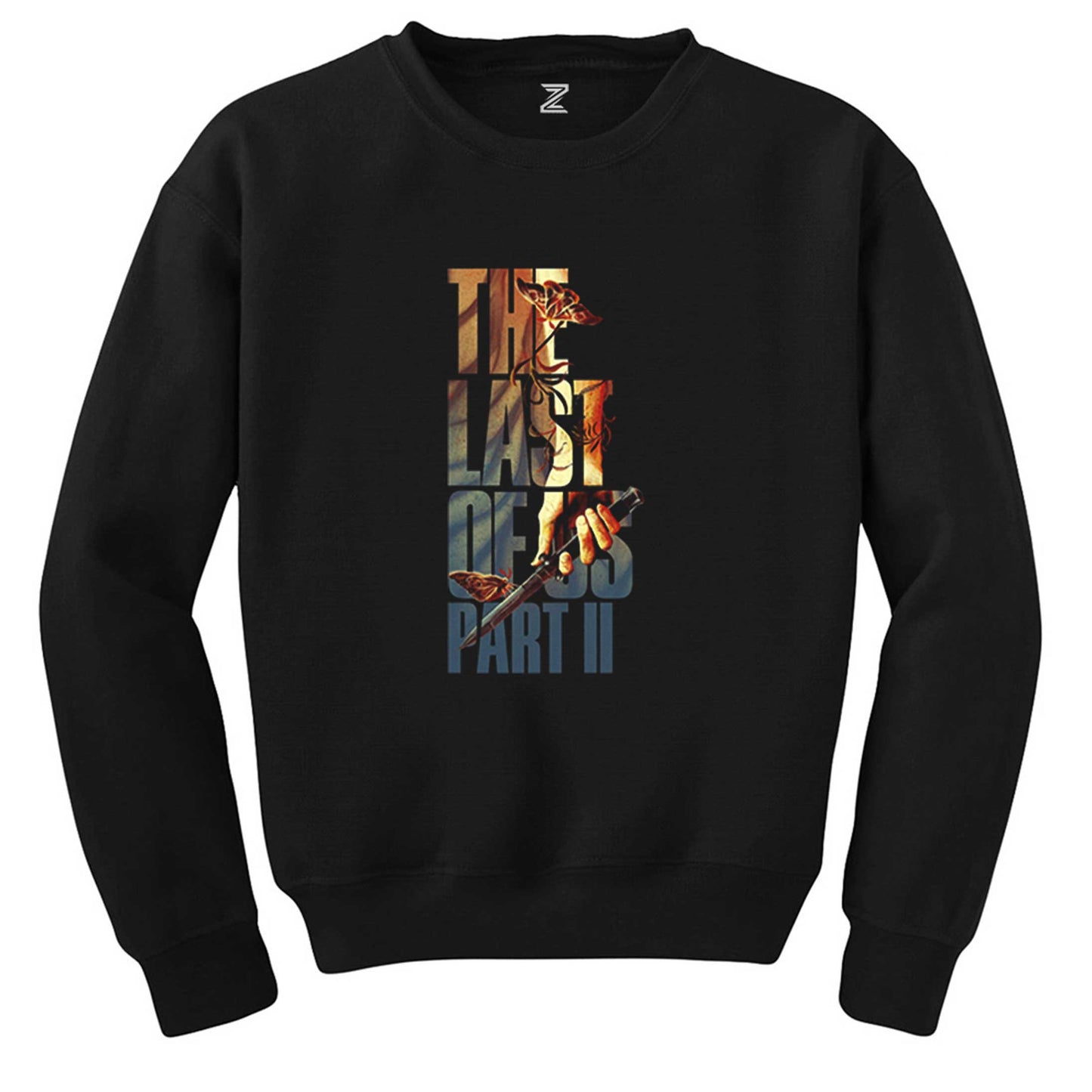 The Last Of Us 2 Butterfly Siyah Sweatshirt