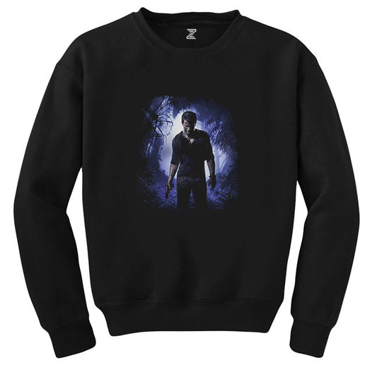 Uncharted 4 Nathan Drake Siyah Sweatshirt