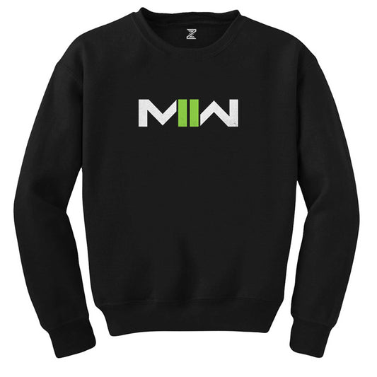 Call Of Duty Modern Warfare II Logo Siyah Sweatshirt