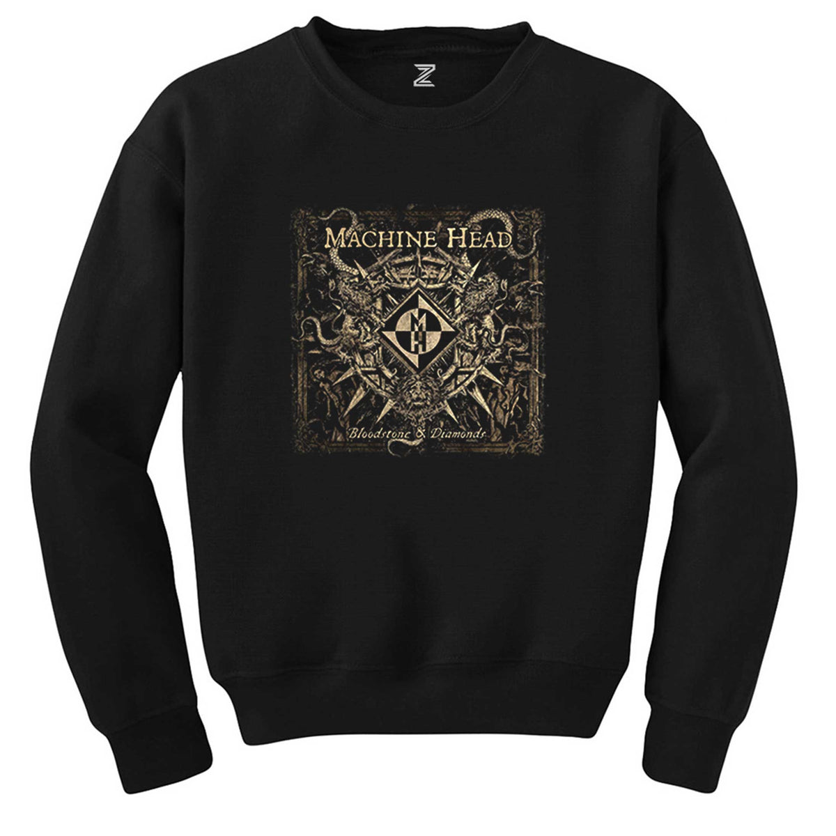 Machine Head Bloodstone Diamonds Siyah Sweatshirt
