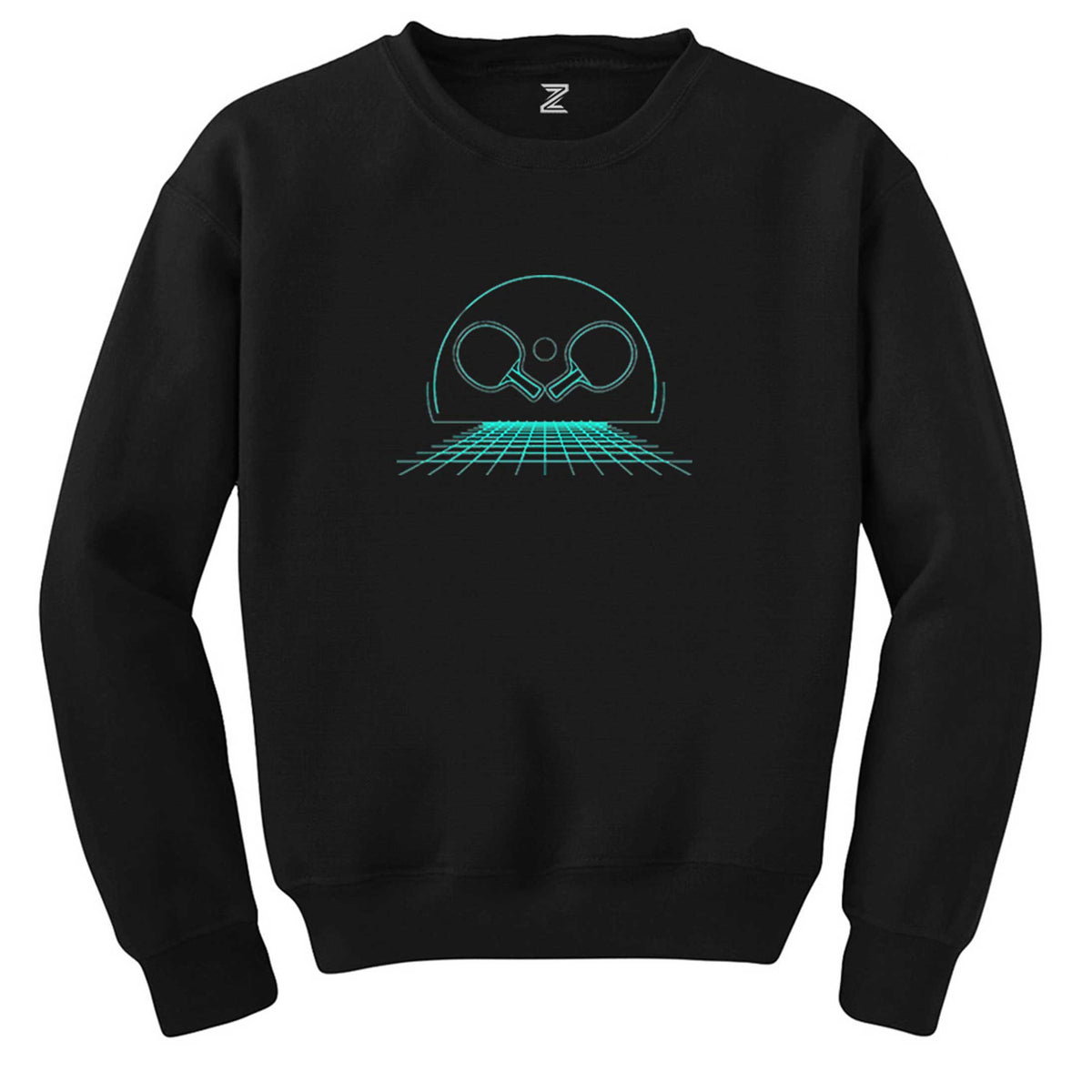 Ping Pong Cool Retro Siyah Sweatshirt