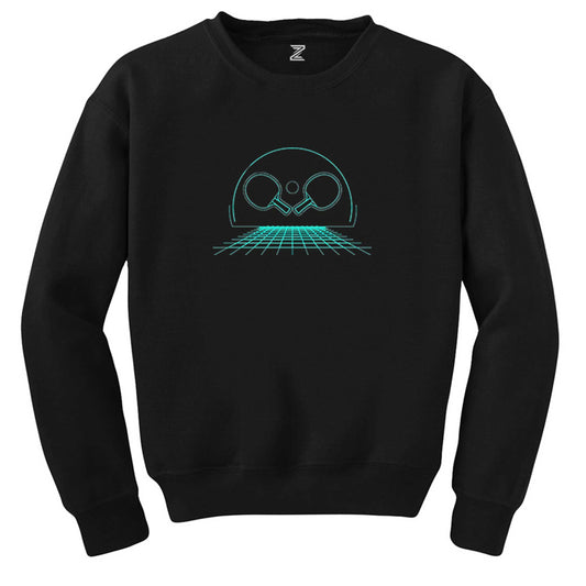 Ping Pong Cool Retro Siyah Sweatshirt