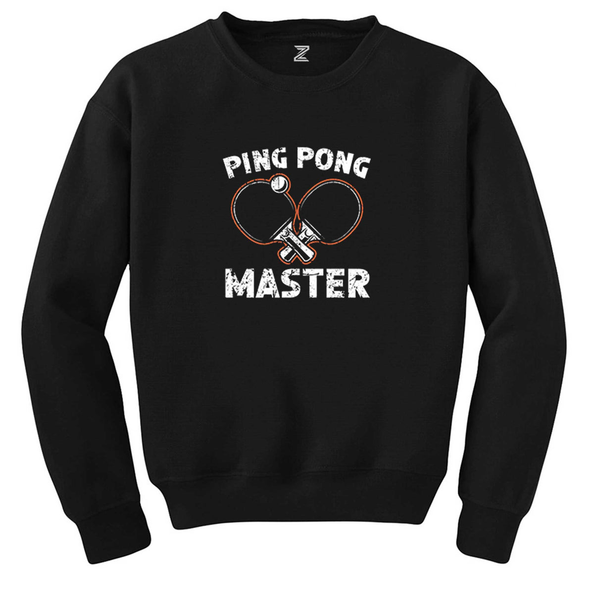 Ping Pong Player Siyah Sweatshirt