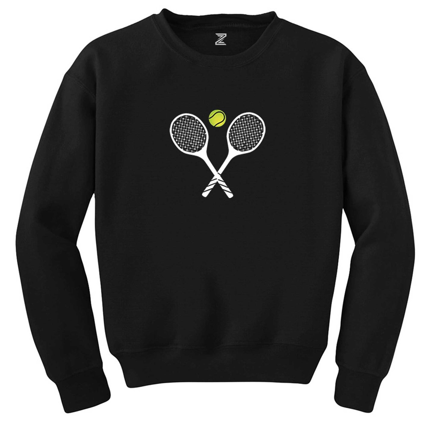 Tennis Rackets Siyah Sweatshirt
