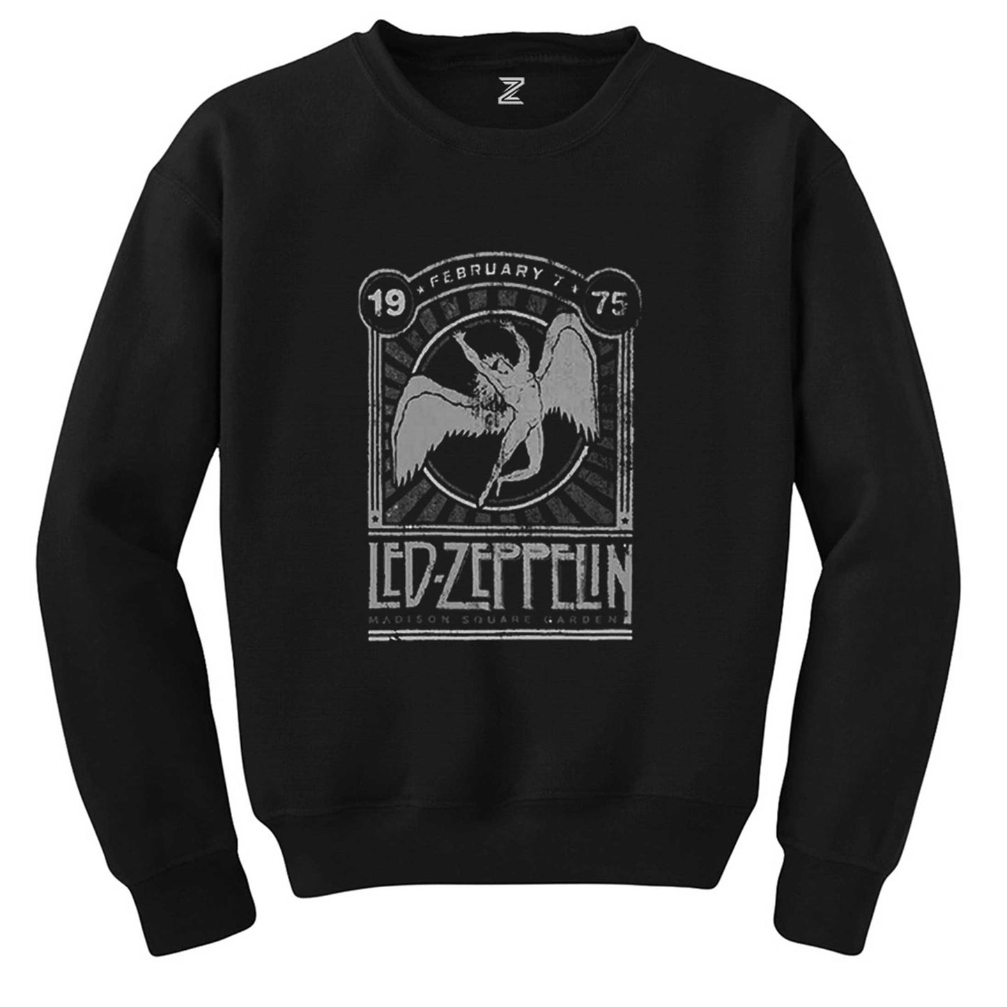 Led Zeppelin 1975 Siyah Sweatshirt