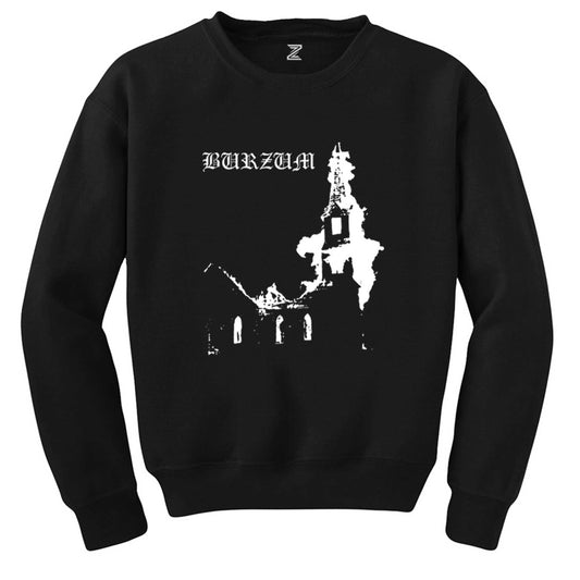 Burzum Burn Church Siyah Sweatshirt