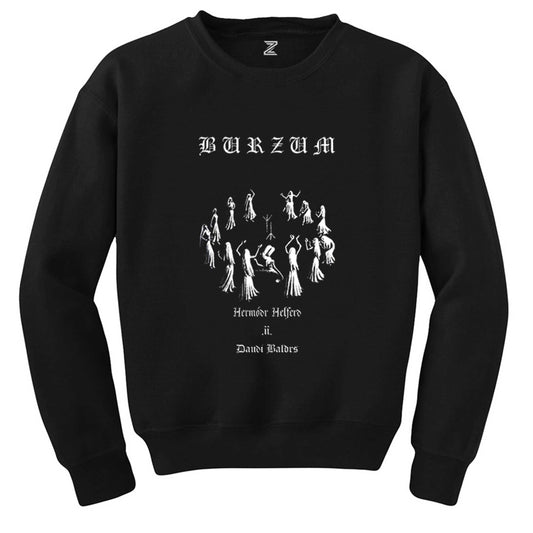 Burzum Graphic Siyah Sweatshirt