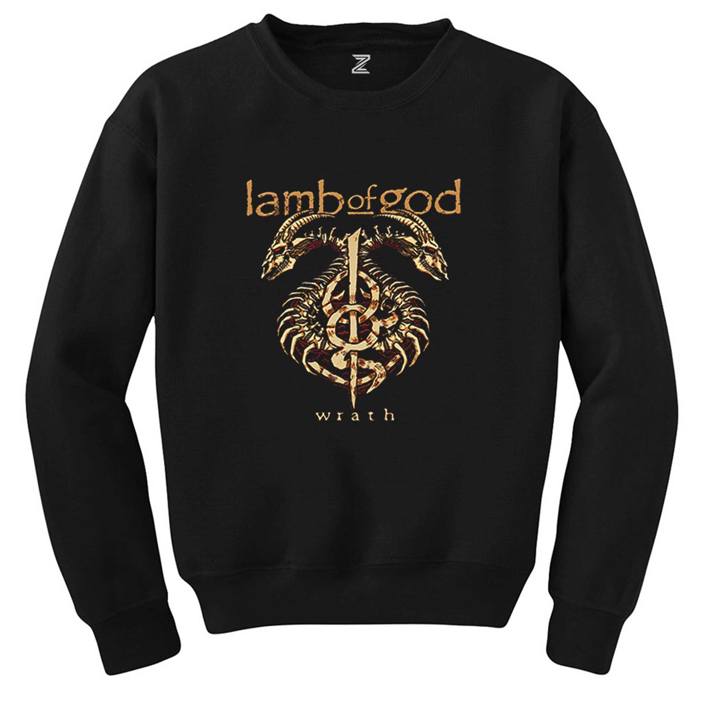Lamb of God Wrath Dragon Siyah Sweatshirt