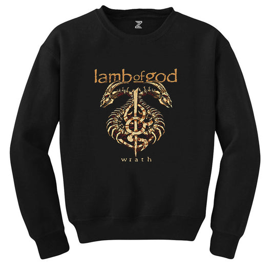 Lamb of God Wrath Dragon Siyah Sweatshirt