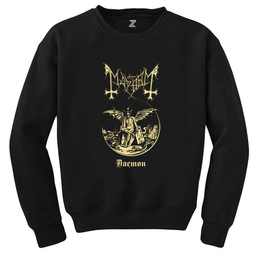 Mayhem Daemon King Siyah Sweatshirt