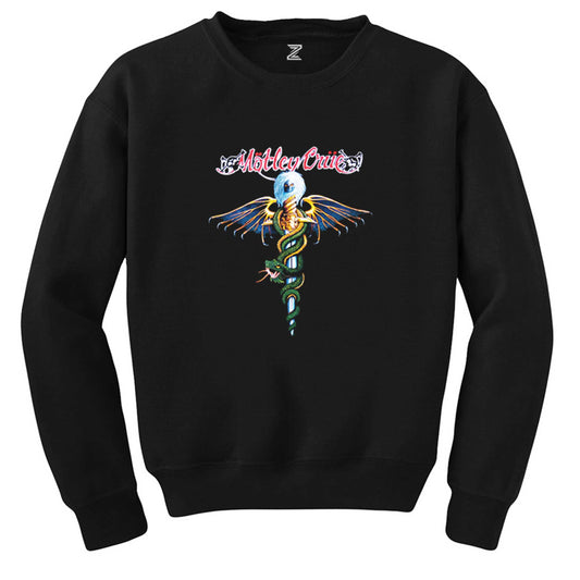 Mötley Crüe Dr. Feelgood Siyah Sweatshirt