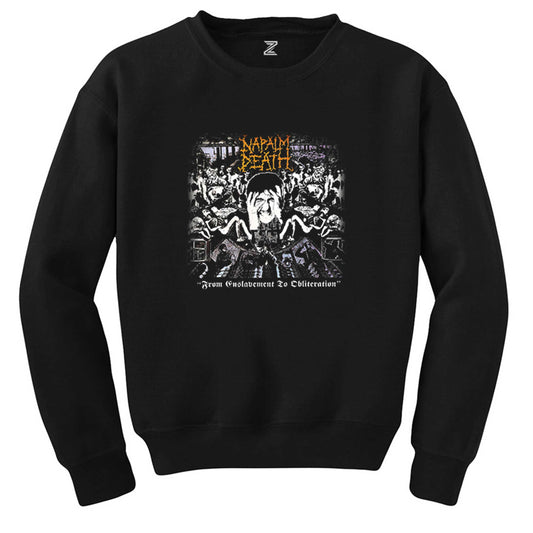 Napalm Death From Enslav Siyah Sweatshirt