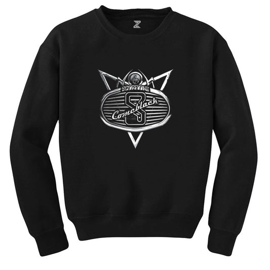 Scorpions Come Black Siyah Sweatshirt