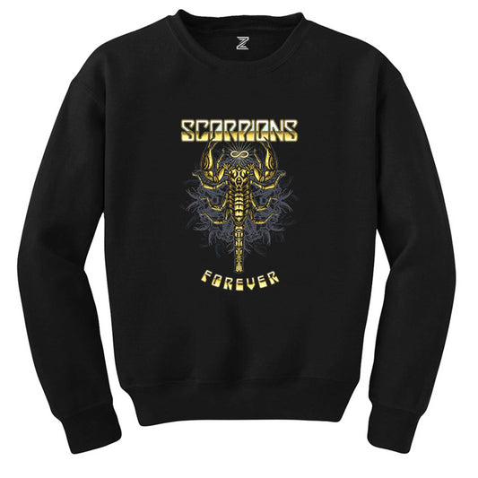 Scorpions Forever Siyah Sweatshirt