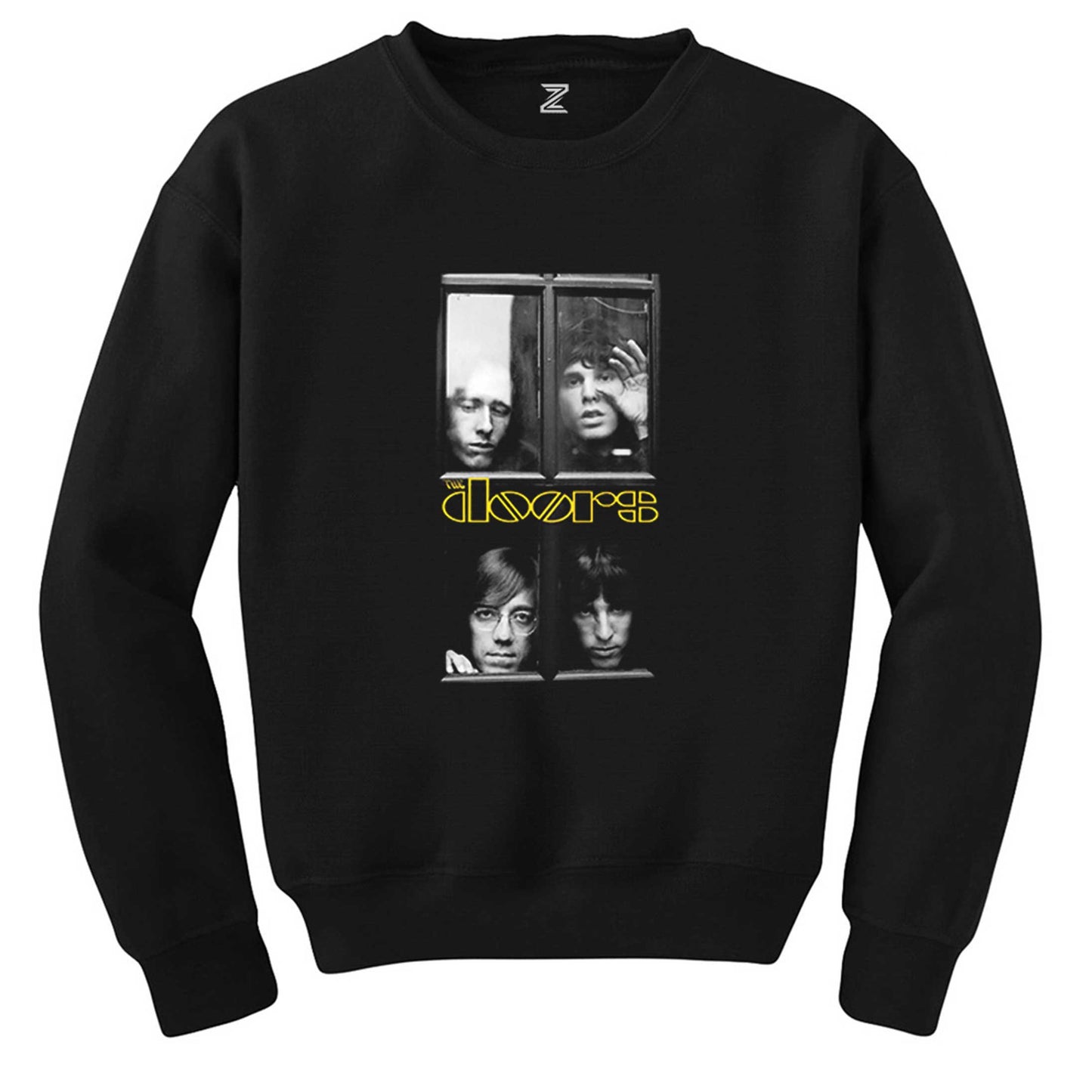 The Doors Windows Siyah Sweatshirt