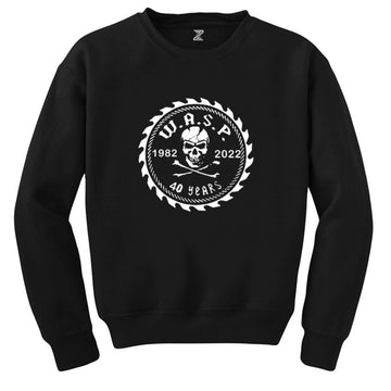 WASP 40 Years Siyah Sweatshirt