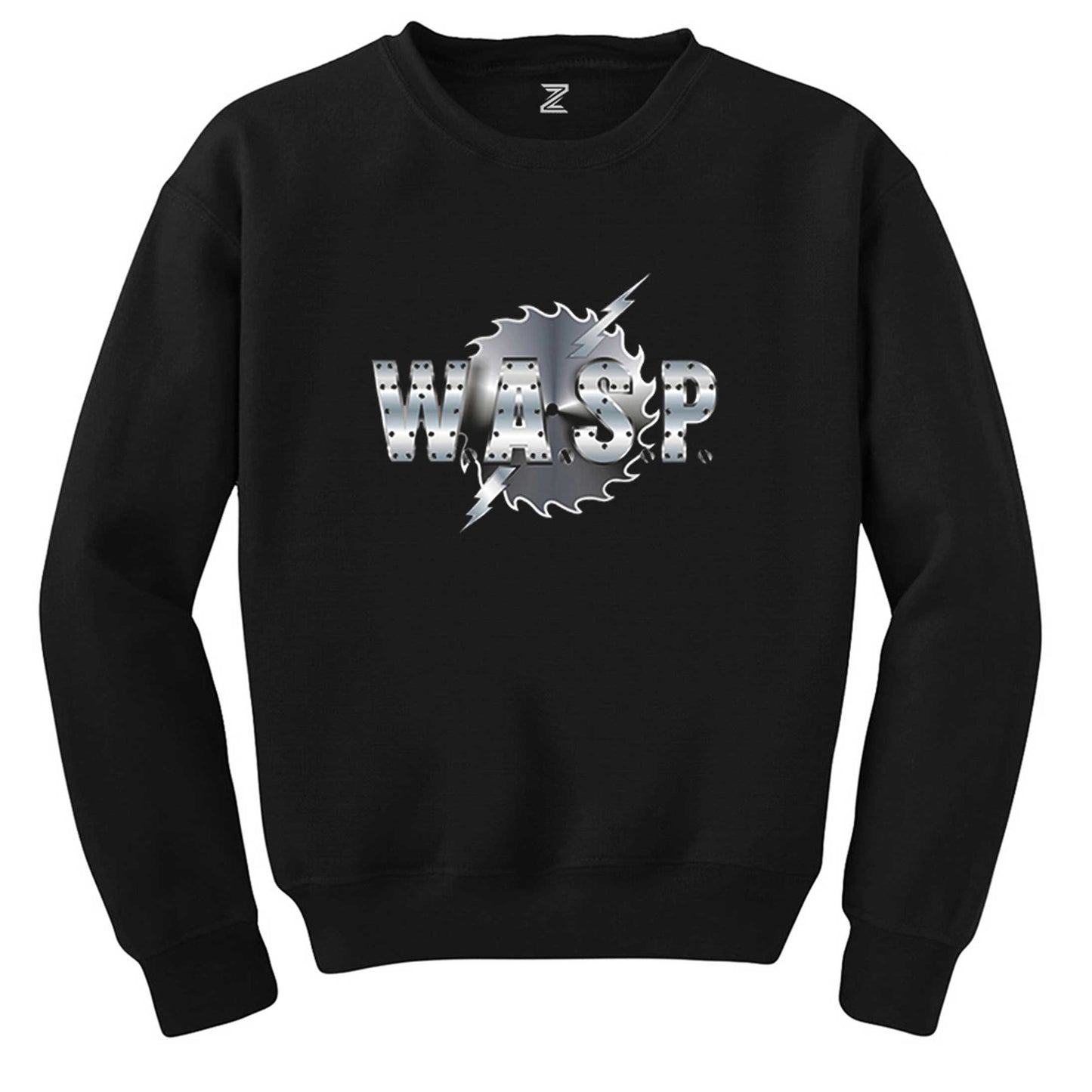 WASP Logo Siyah Sweatshirt