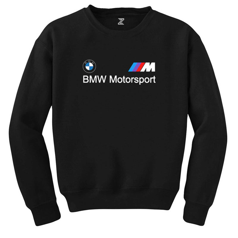 BMW Logo M Power Motorsport Siyah Sweatshirt