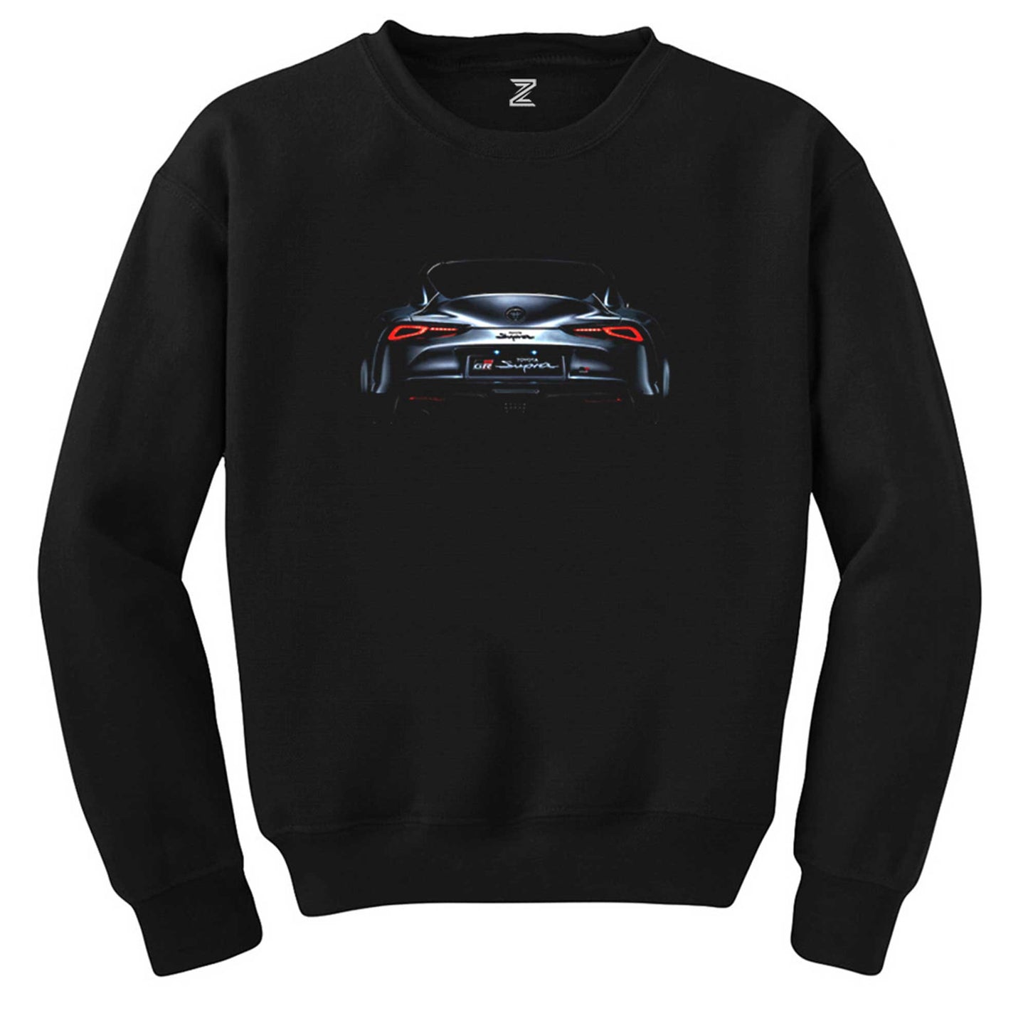 Toyota Supra Mk4 Back Siyah Sweatshirt