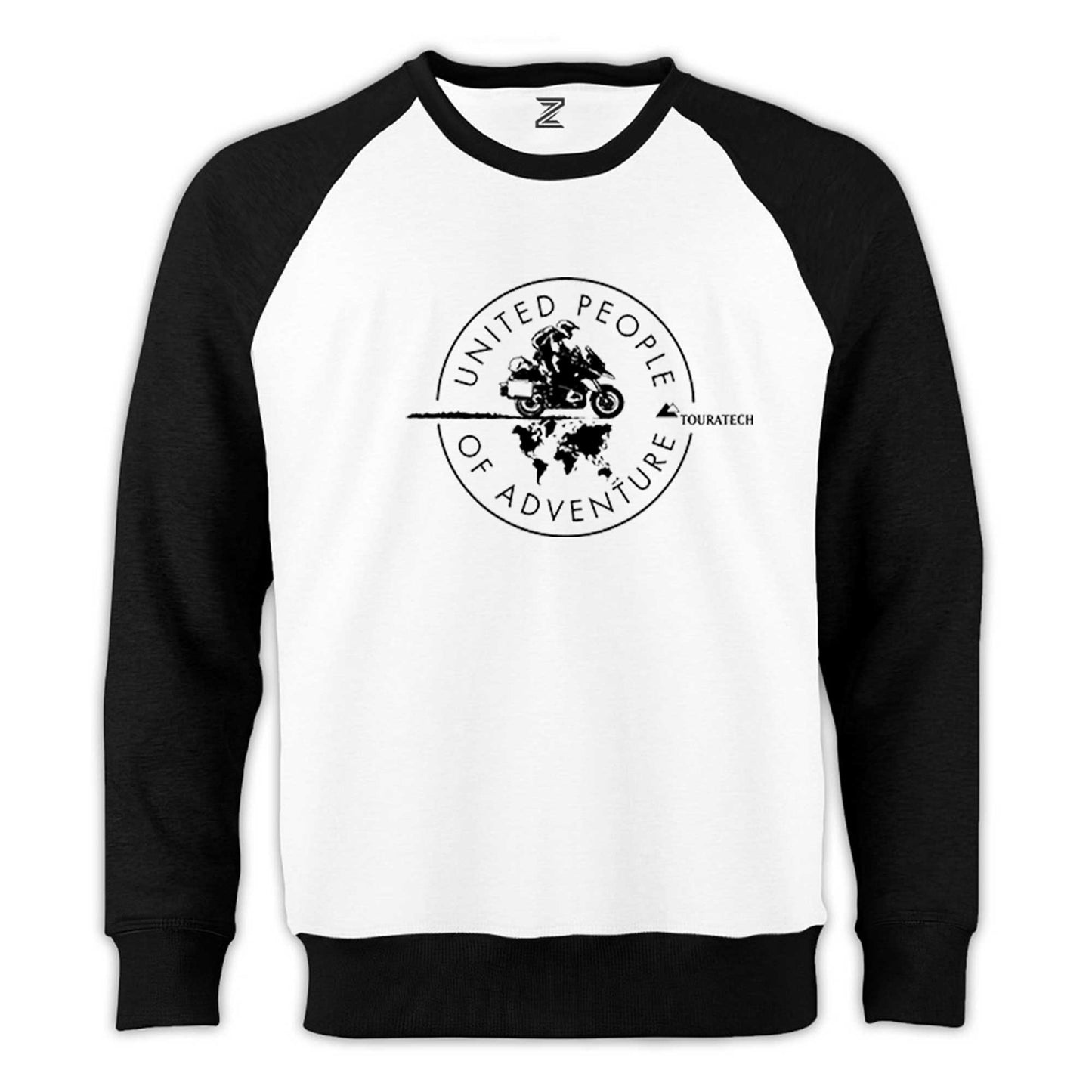 BMW Of Adventure Reglan Kol Beyaz Sweatshirt