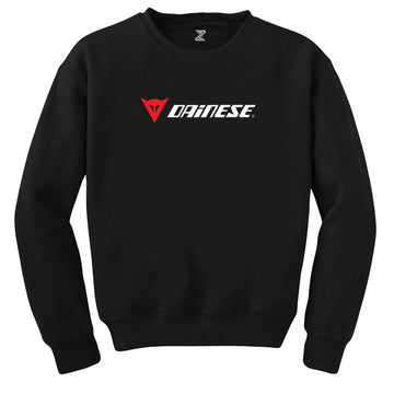 Dainese Logo Text Siyah Sweatshirt