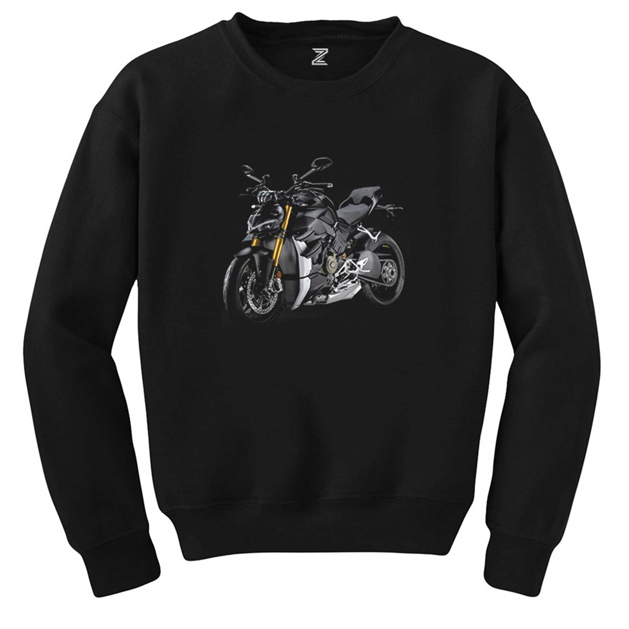 Ducati Multistrada v4.jpg Siyah Sweatshirt