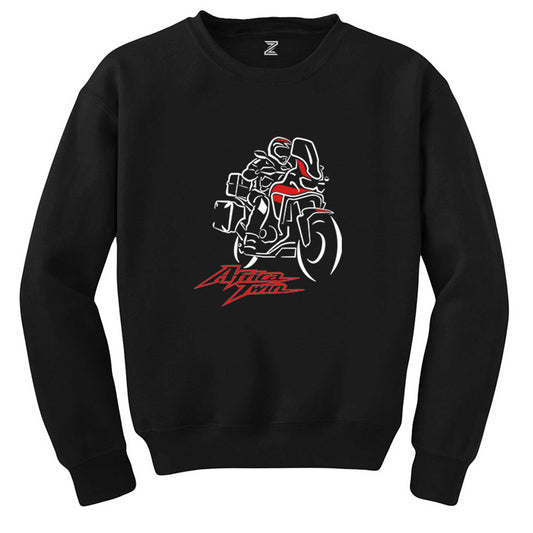 Honda Africa Twin CRF1000 Red Siyah Sweatshirt