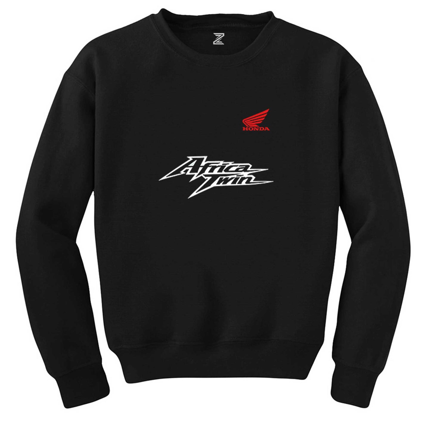 Honda Logo Africa Twin Text Siyah Sweatshirt
