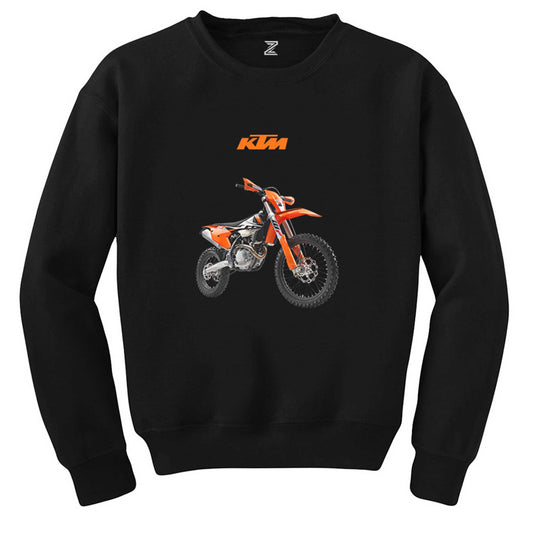 KTM 500 EXC Enduro Motorcycle Siyah Sweatshirt