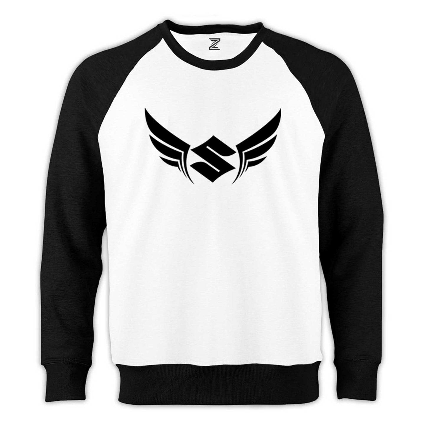 Suzuki Wings Reglan Kol Beyaz Sweatshirt